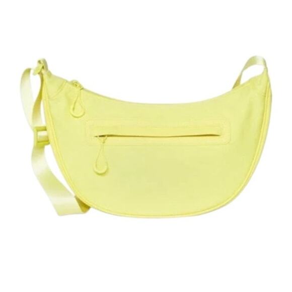 wild fable Handbags - Wild Fable Half Moon Crossbody Bag Yellow